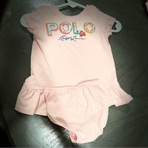 Polo Ralph Lauren tropical logo dress. Baby girl 3 months.
